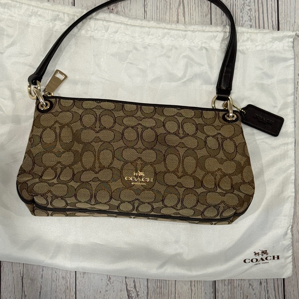 Coach Brown and Black Shoulder Bag - New without Tags